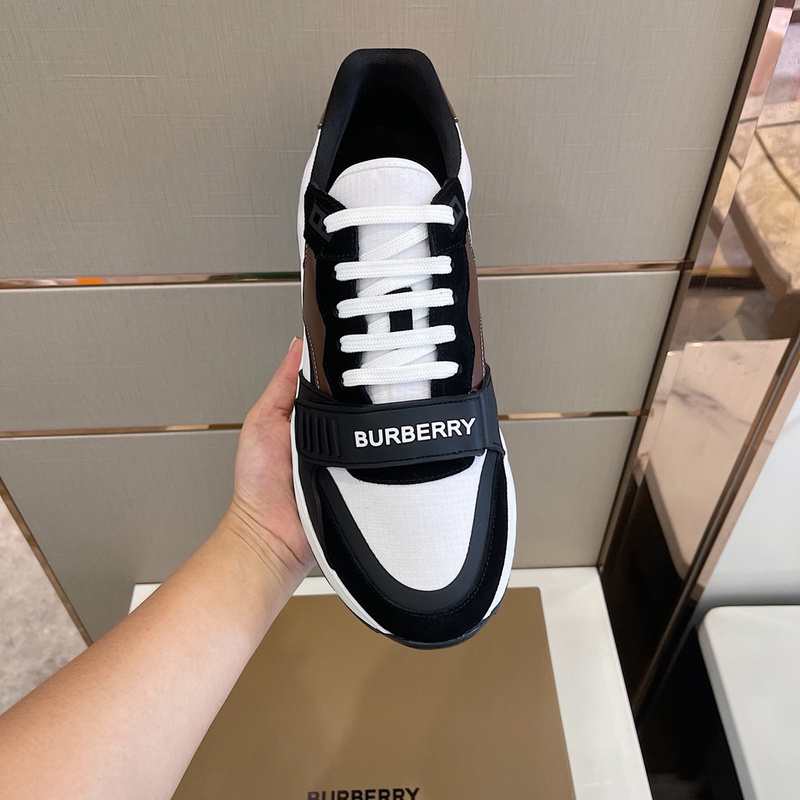 Burberry Vintage Check, Leather and Mesh Sneakers