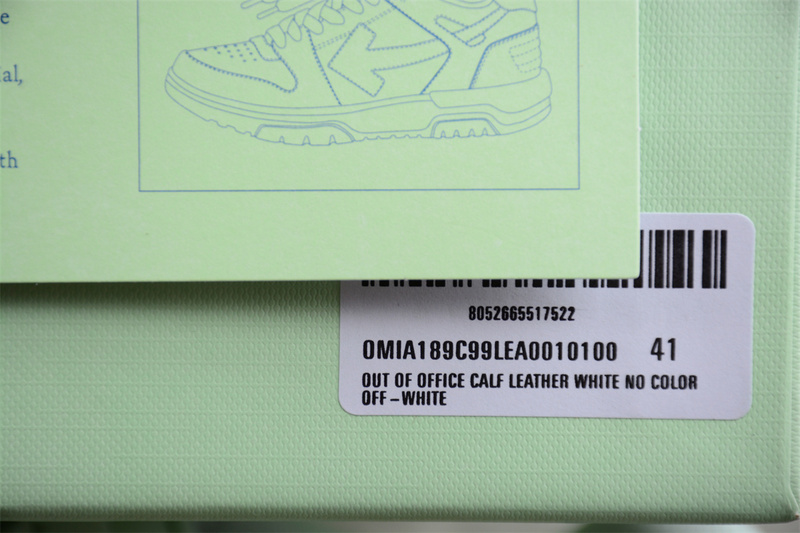 OFF-WHITE Out Of Office leather sneakers