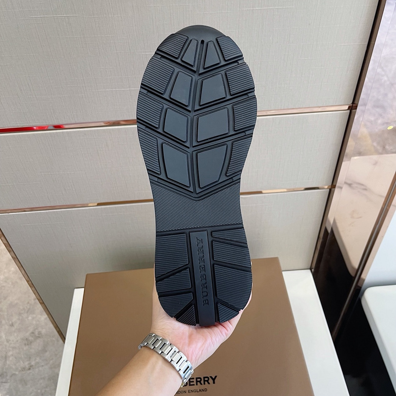 Burberry Vintage Check, Leather and Mesh Sneakers