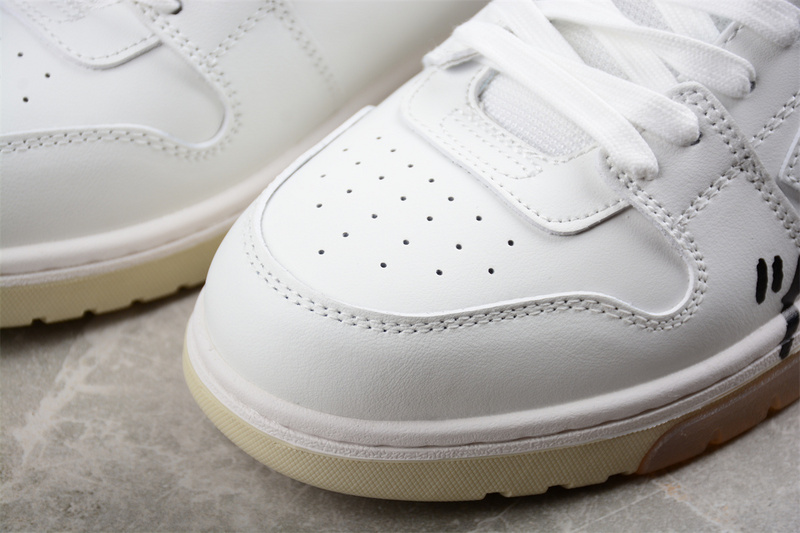 OFF-WHITE Out Of Office leather sneakers