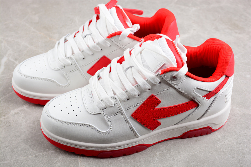 OFF-WHITE Out Of Office leather sneakers