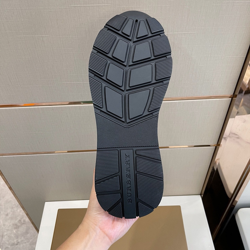 Burberry Vintage Check, Leather and Mesh Sneakers