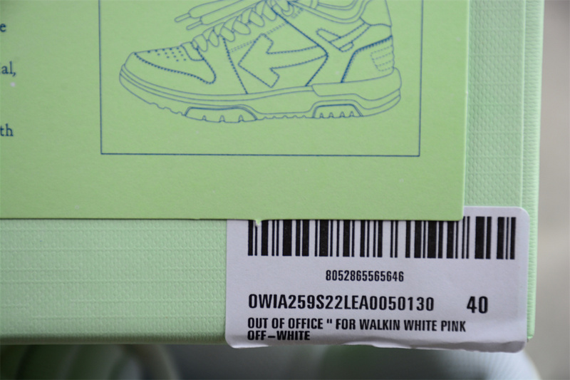 OFF-WHITE Out Of Office leather sneakers