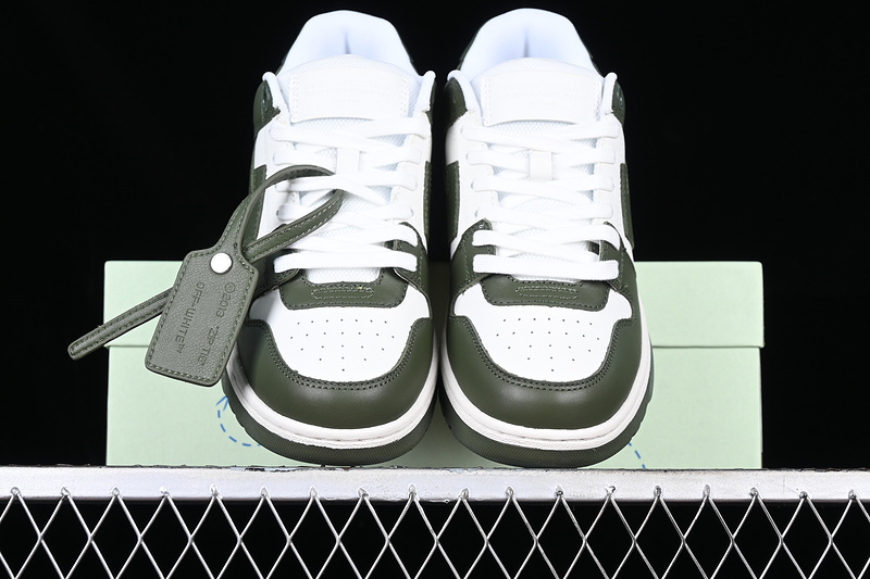 OFF-WHITE Out Of Office leather sneakers