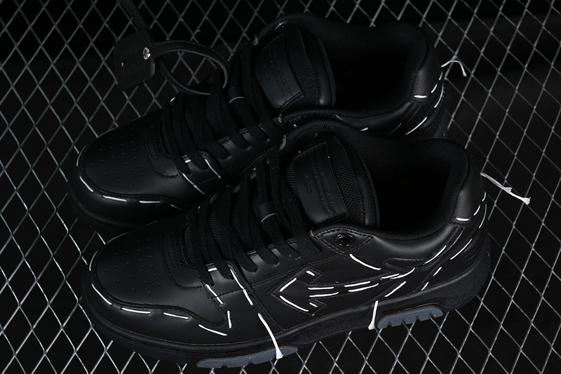 OFF-WHITE Out Of Office leather sneakers