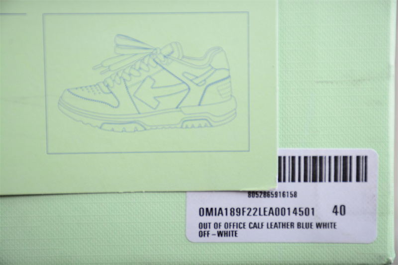 OFF-WHITE Out Of Office leather sneakers