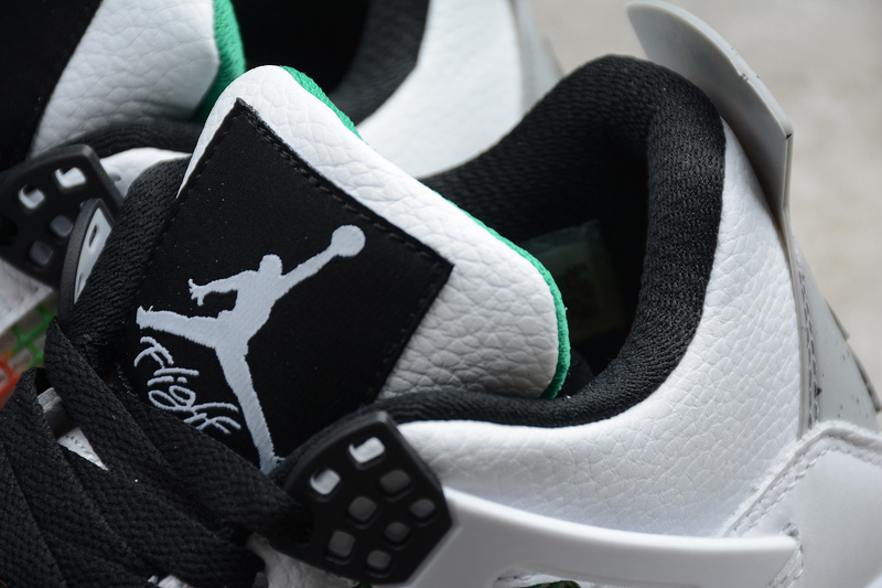 Air Jordan 4 Retro  "Rasta - Lucid Green" - AQ9129 100