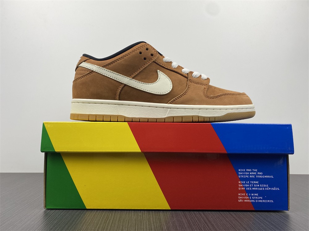 Nike SB Dunk Low Pro ISO Wheat Brown White Black DH1319-200