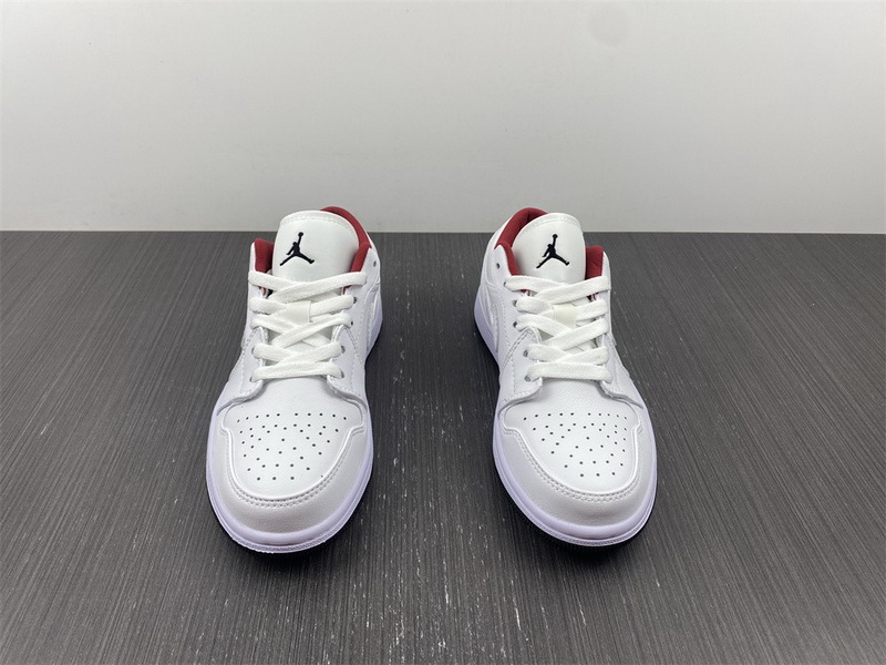 Air Jordan 1 Low GS "White/Red" 553560-164