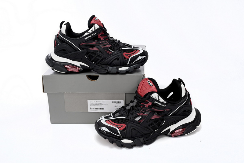 Balenciaga Track 2 Sneaker Military Black White Red 568614 W2GN3 6000