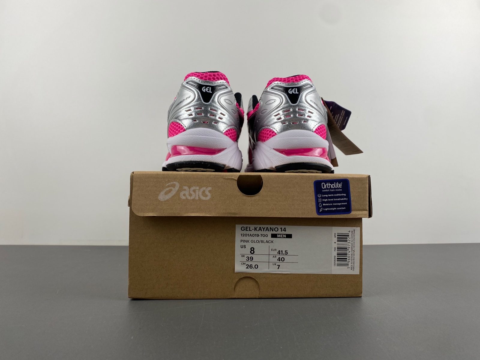 ASICS GEL-Kayano 14 Silver pink black  1201A019-700