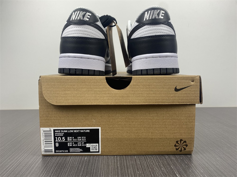 Nike Dunk Low Next Nature White Black  DD1873-102