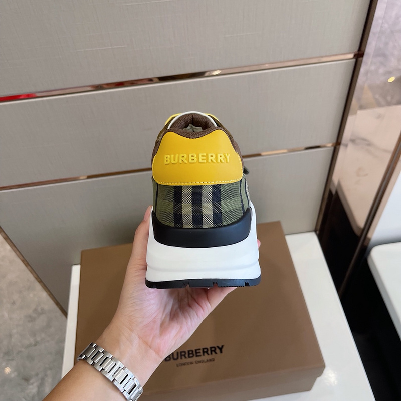 Burberry Vintage Check, Leather and Mesh Sneakers