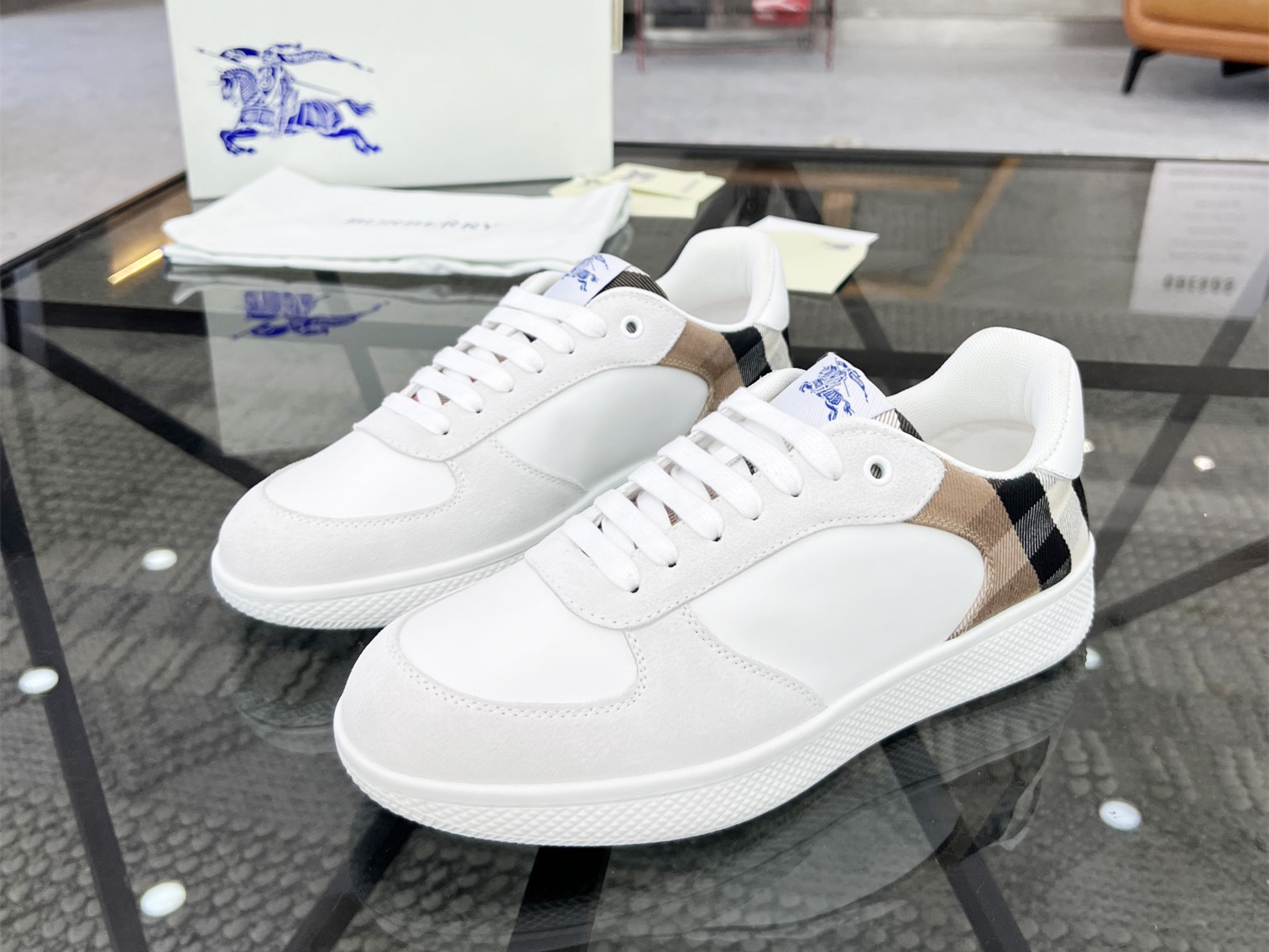 Burberry Check Terrace Sneakers
