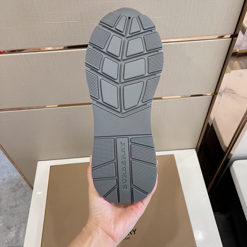 Burberry Vintage Check, Leather and Mesh Sneakers