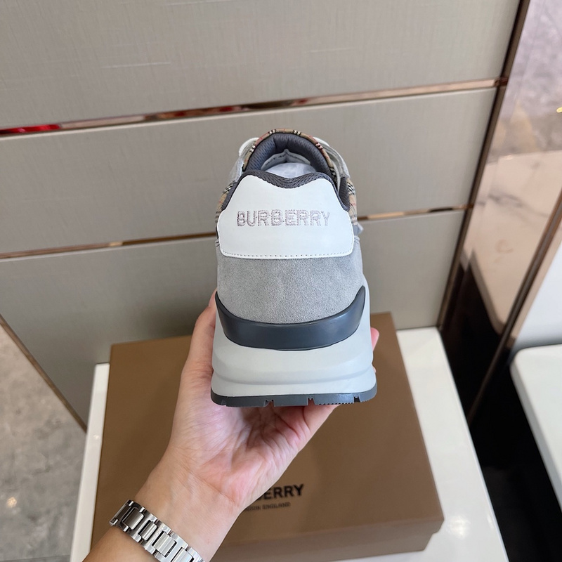 Burberry Vintage Check, Leather and Mesh Sneakers