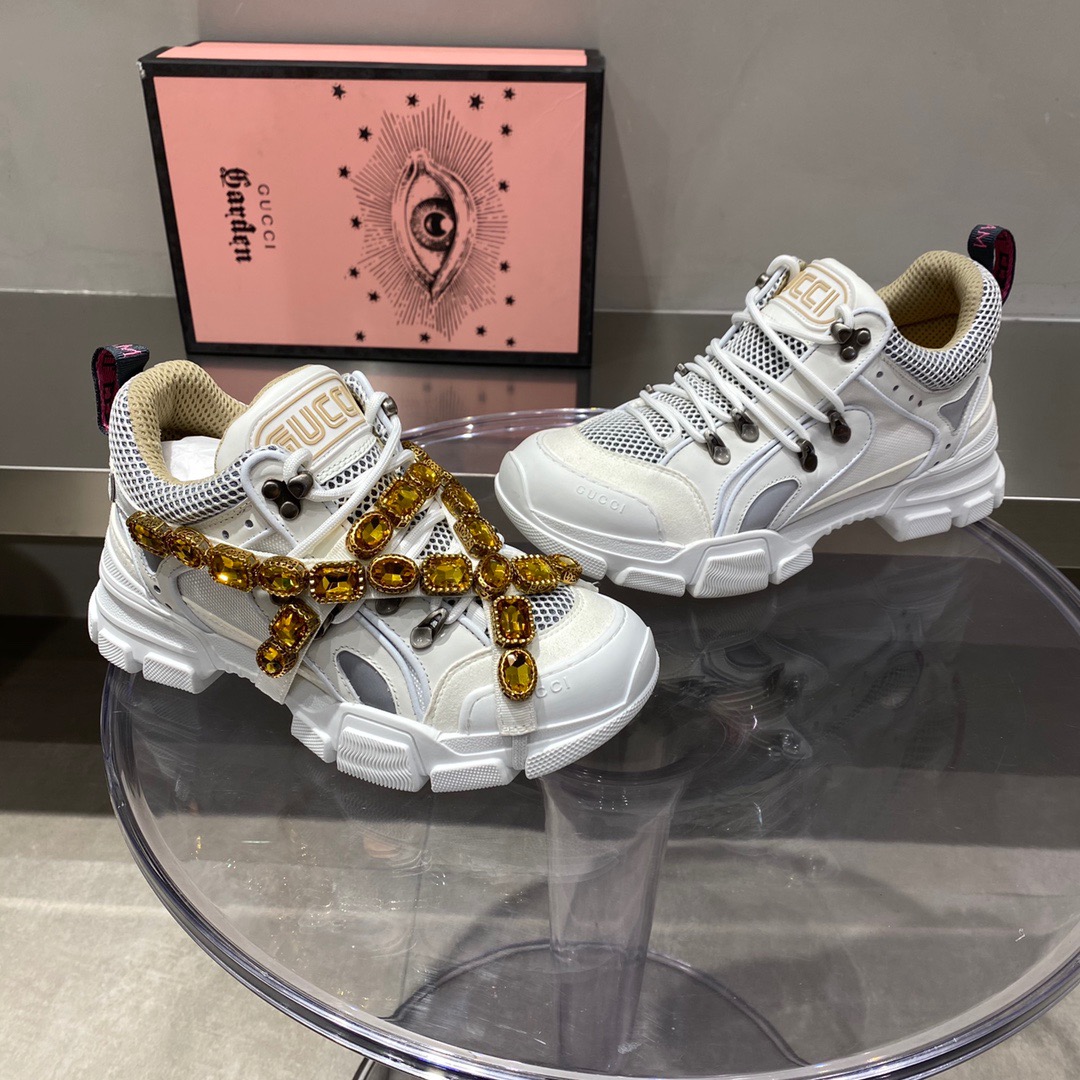 Gucci Journey Flashtrek Jewel Crystal Low Boot