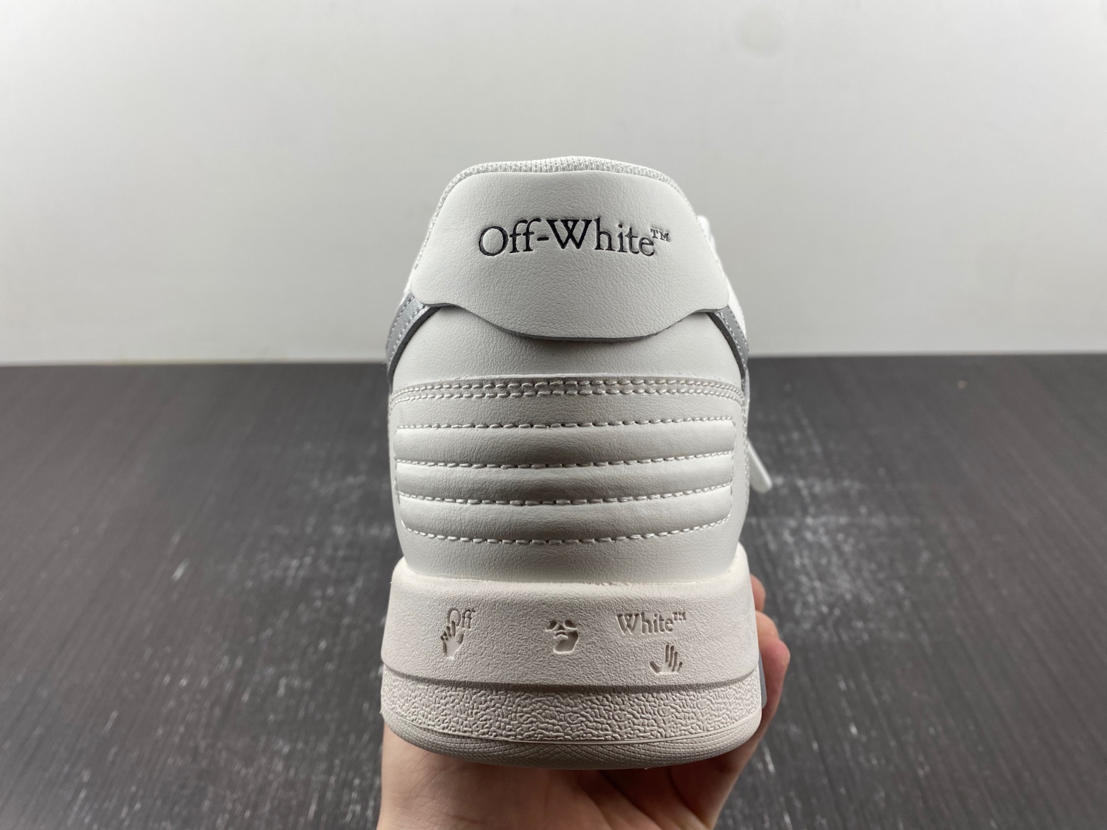 OFF-WHITE Out Of Office leather sneakers