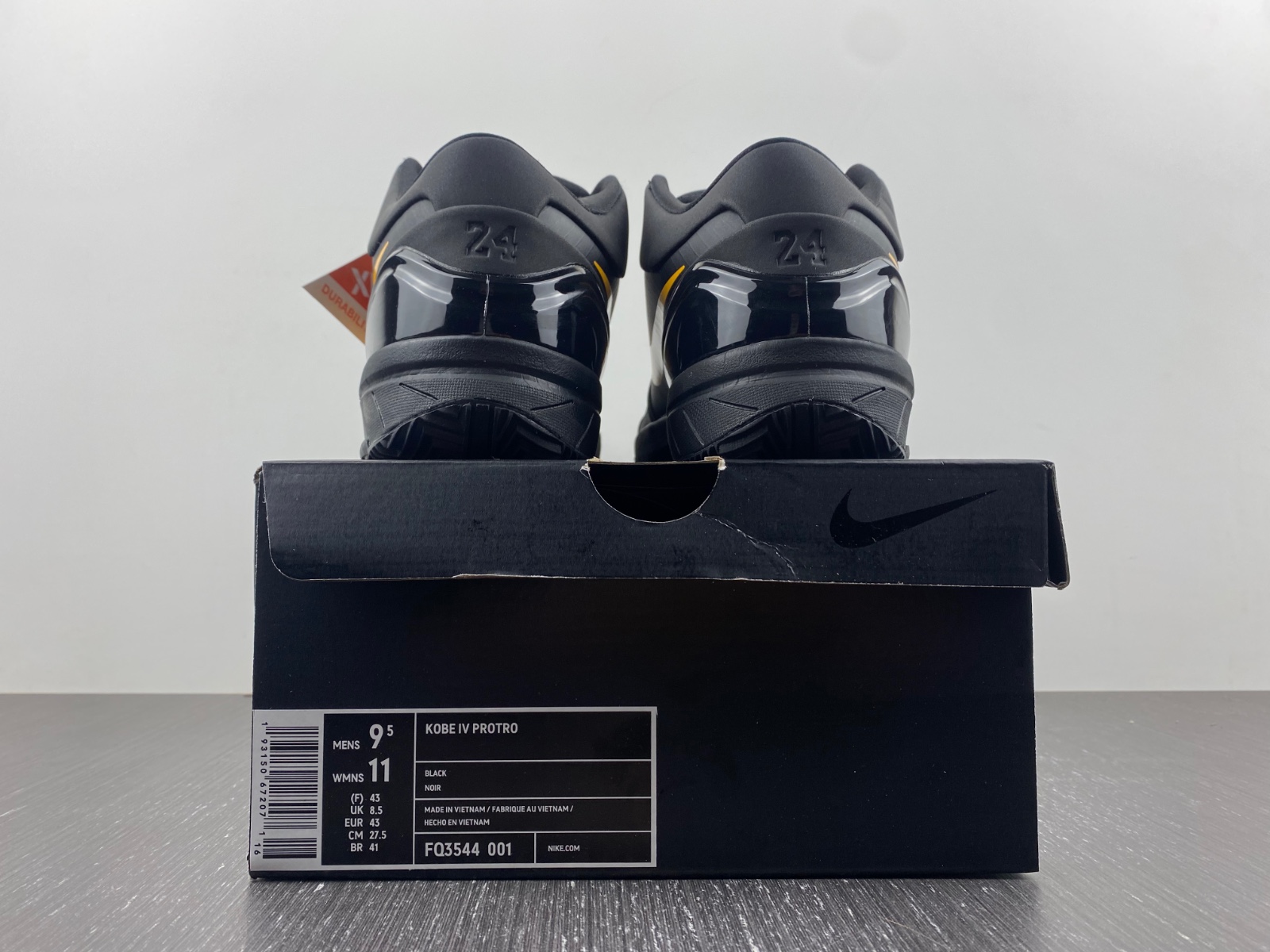 Nike Kobe 4 Protro Black University Gold FQ3544-001