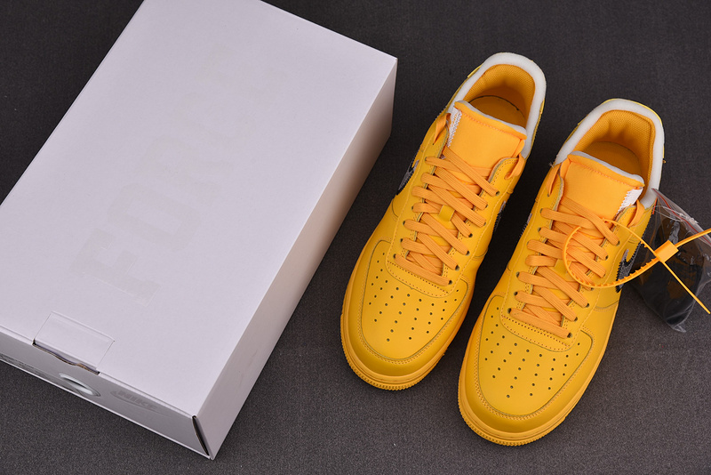 Off-White Nike Air Force 1 Yellow University Gold DD1876-700
