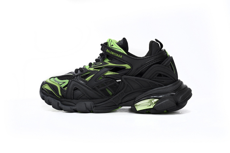 Balenciaga Track 2 Sneaker Black Green  568614 W2GN3 1086