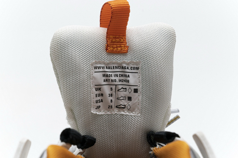 Balenciaga Tess S.White Orange LED 542436 W1GB7 9059