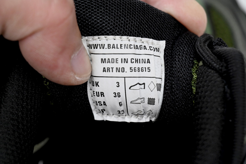 Balenciaga Track 2 Sneaker Military Black  568614 W3AE1 2311