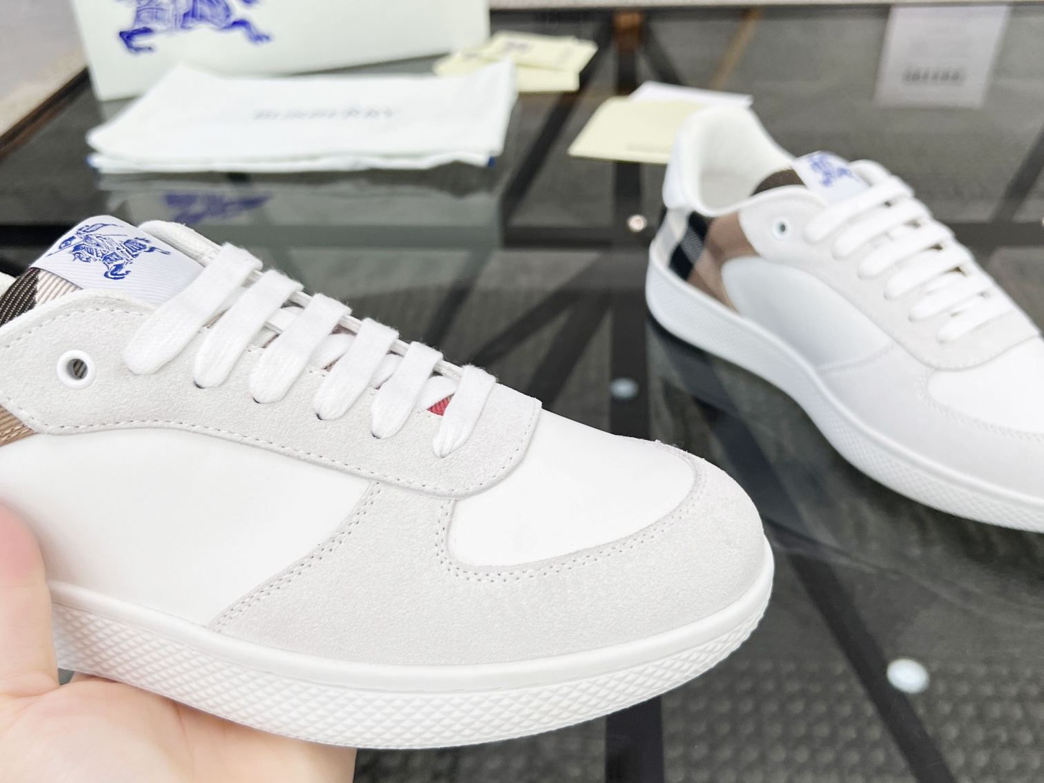 Burberry Check Terrace Sneakers