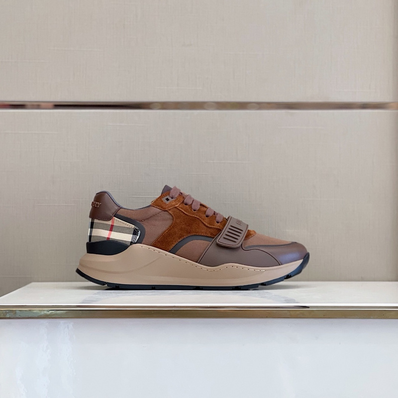 Burberry Vintage Check, Leather and Mesh Sneakers