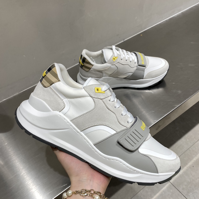 Burberry Vintage Check, Leather and Mesh Sneakers