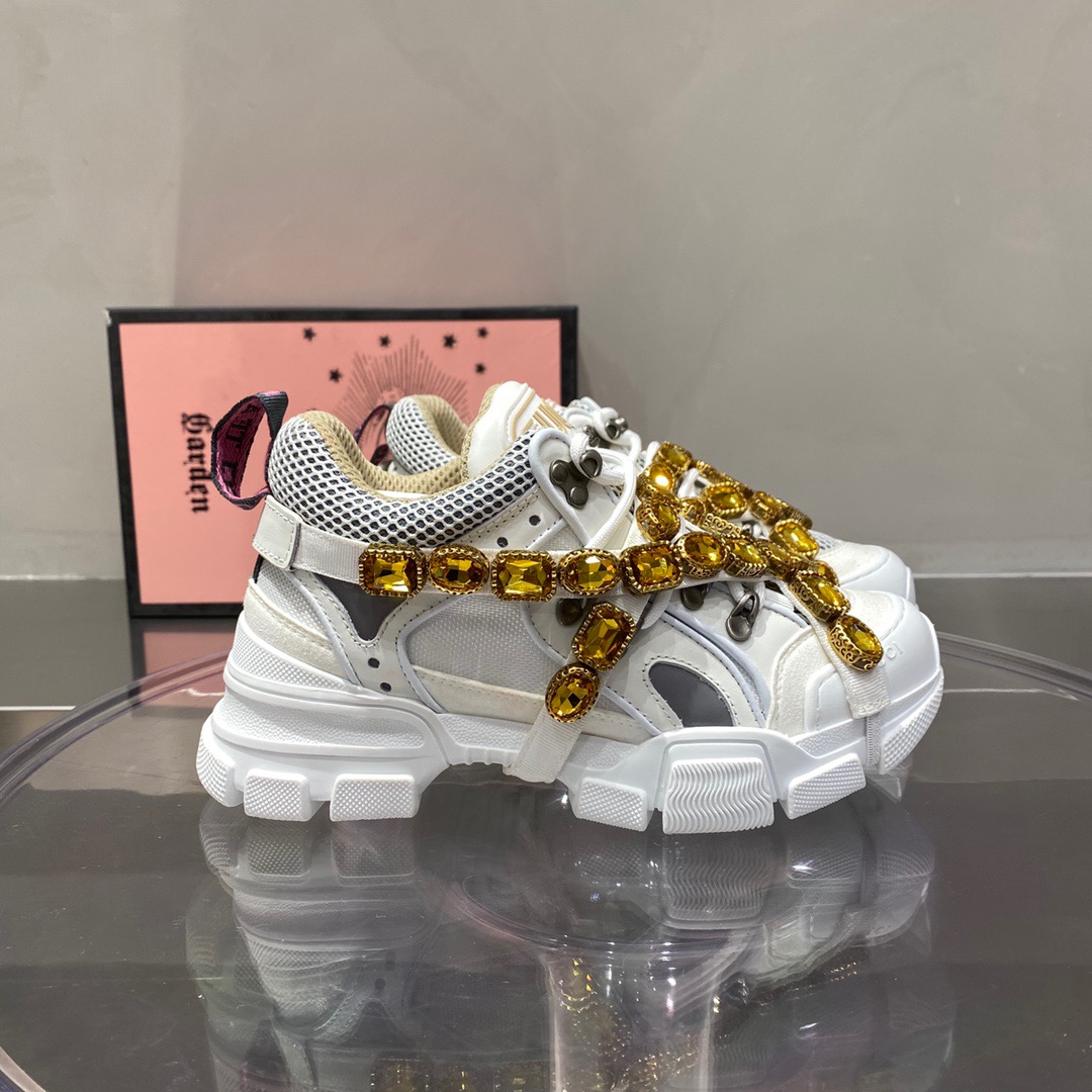 Gucci Journey Flashtrek Jewel Crystal Low Boot