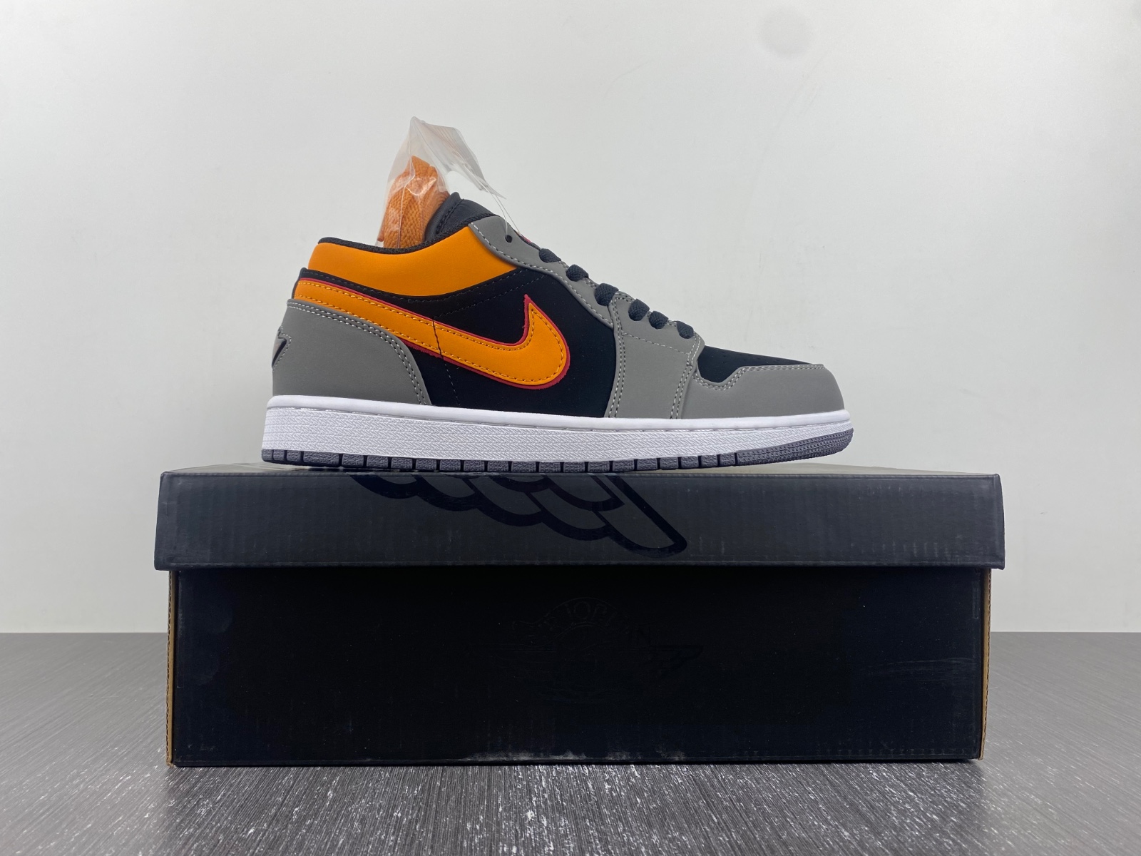 Air Jordan 1 Low Light Graphite Vivid Orange FN7308-008