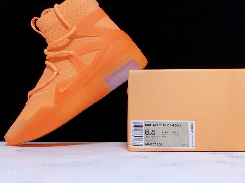 Nike Air Fear Of God 1 Orange Pulse - AR4237-800