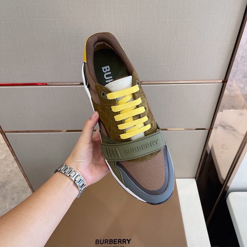 Burberry Vintage Check, Leather and Mesh Sneakers