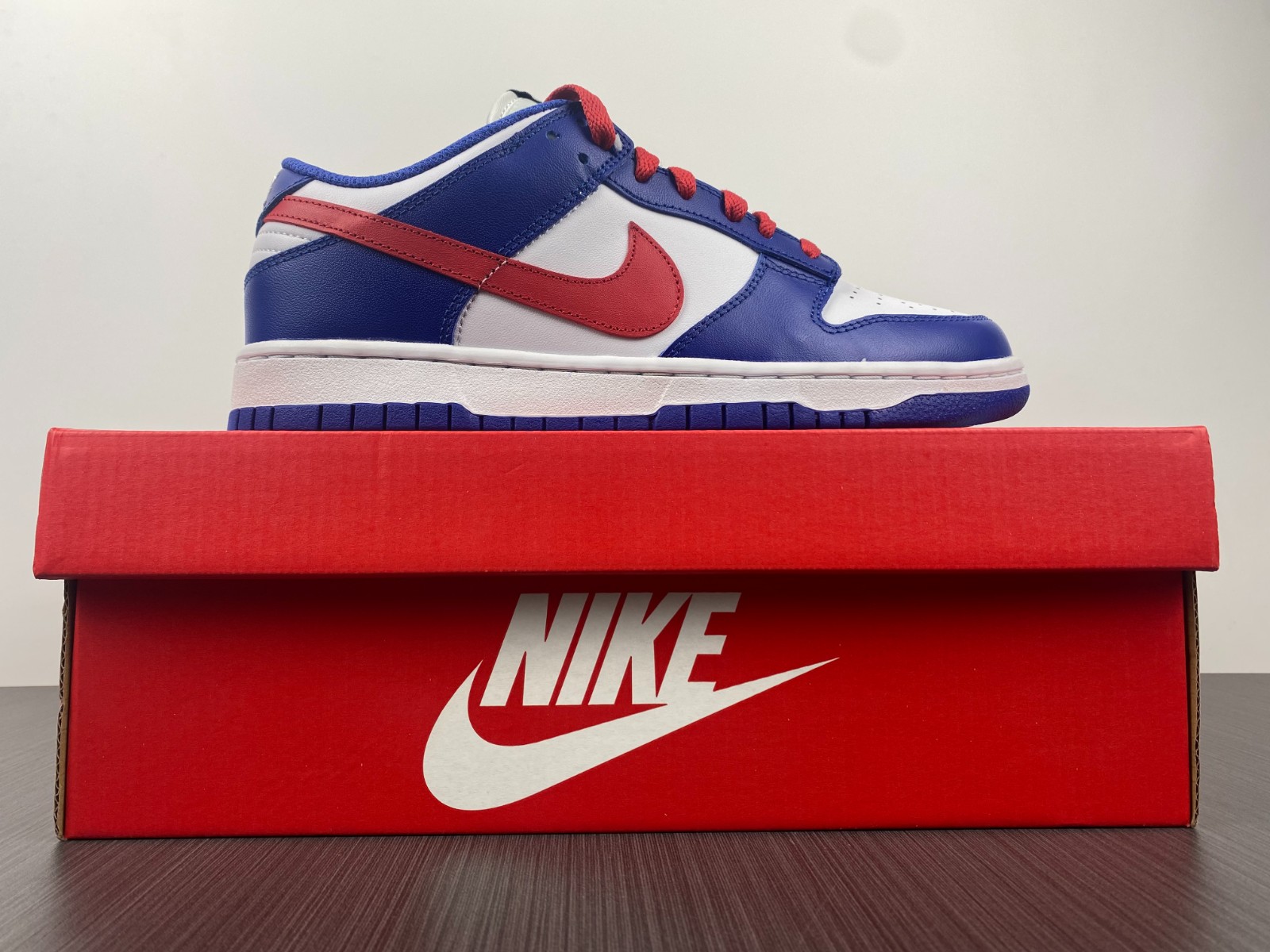 Nike Dunk Low Bright Crimson Game Royal  CW1590-104