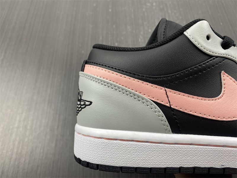 Air Jordan 1 Low White Grey Black Pink 553558-062