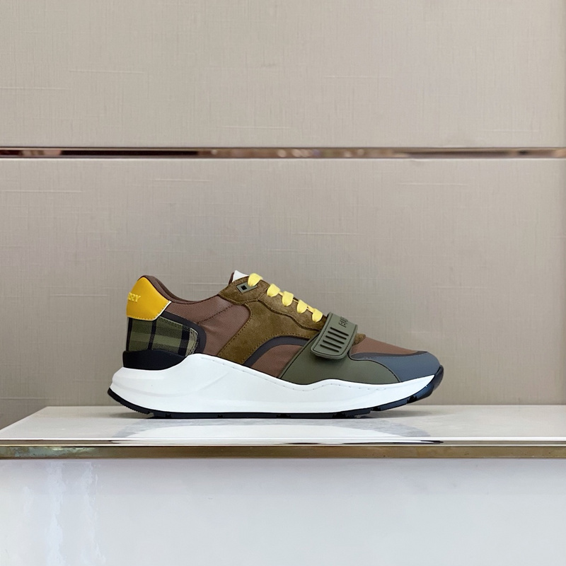 Burberry Vintage Check, Leather and Mesh Sneakers