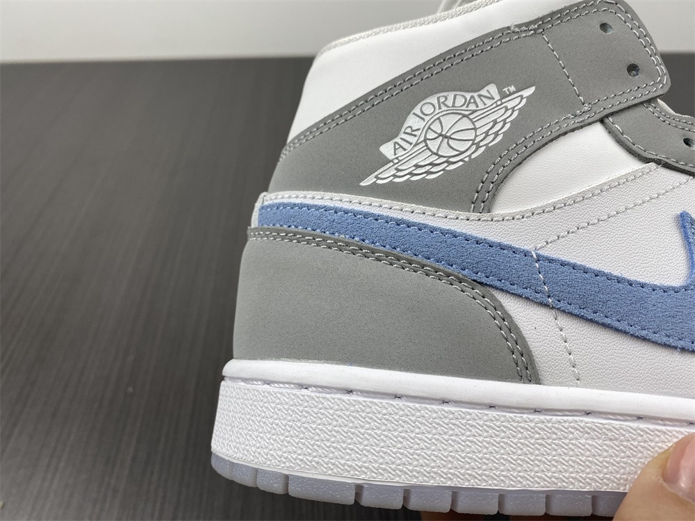 Air Jordan 1 Mid Wolf Grey Aluminum BQ6472-105