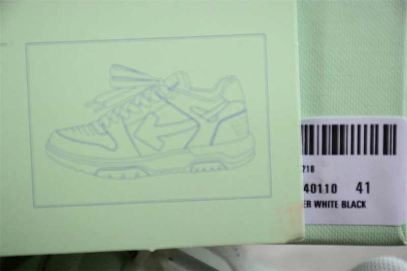 OFF-WHITE Out Of Office leather sneakers