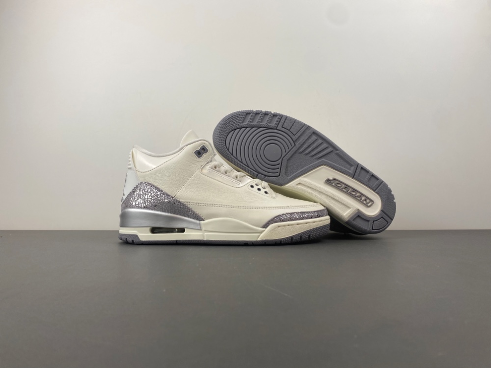 Air Jordan 3 “Sail/Metallic Silver”