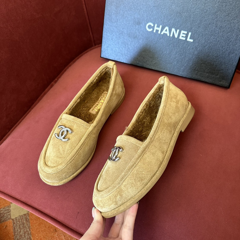 Chanel  Suede  loafers