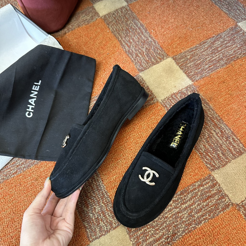 Chanel  Suede  loafers