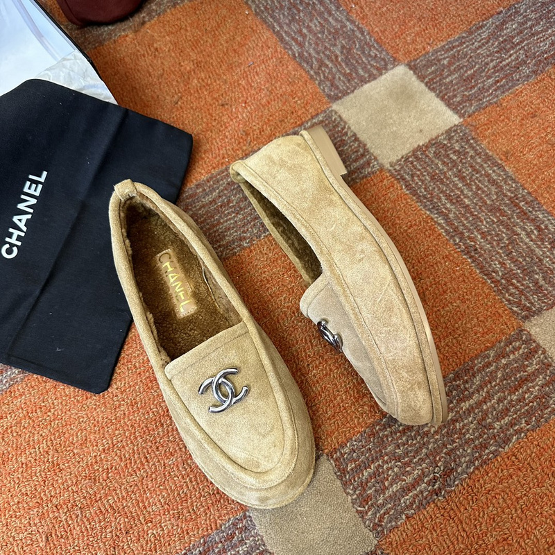 Chanel  Suede  loafers