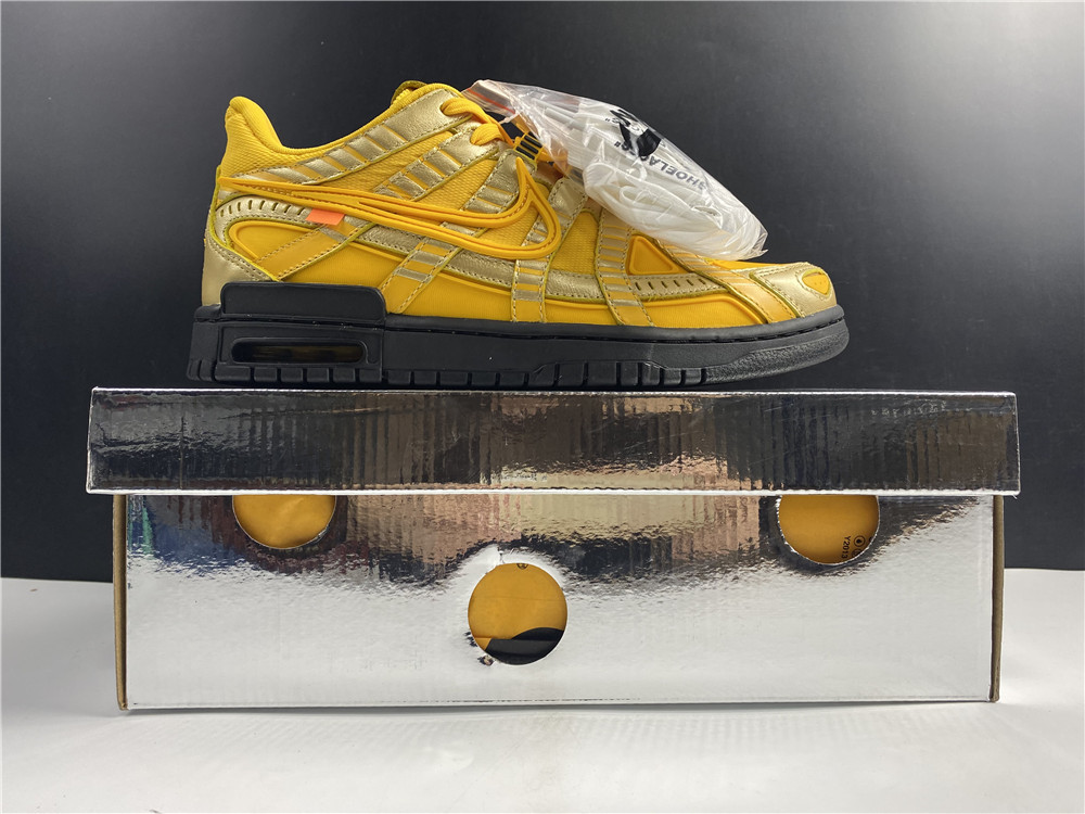 OFF-WHITE x Nike Air Rubber Dunk  University Gold CU6015-100