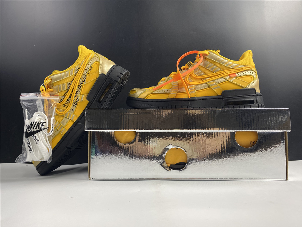 OFF-WHITE x Nike Air Rubber Dunk  University Gold CU6015-100