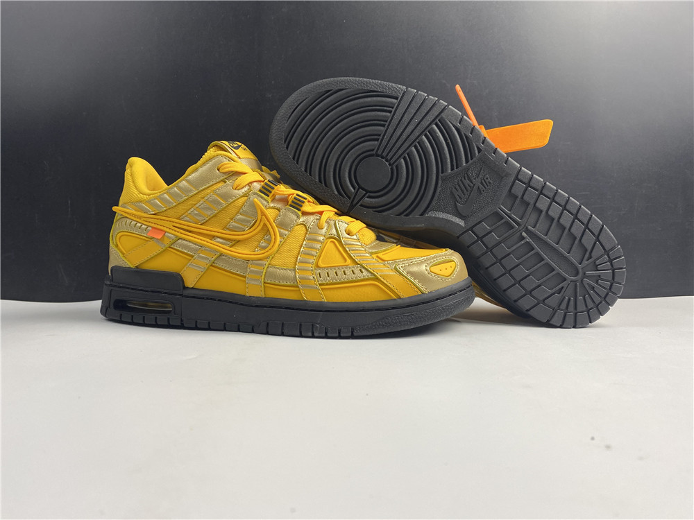 OFF-WHITE x Nike Air Rubber Dunk  University Gold CU6015-100