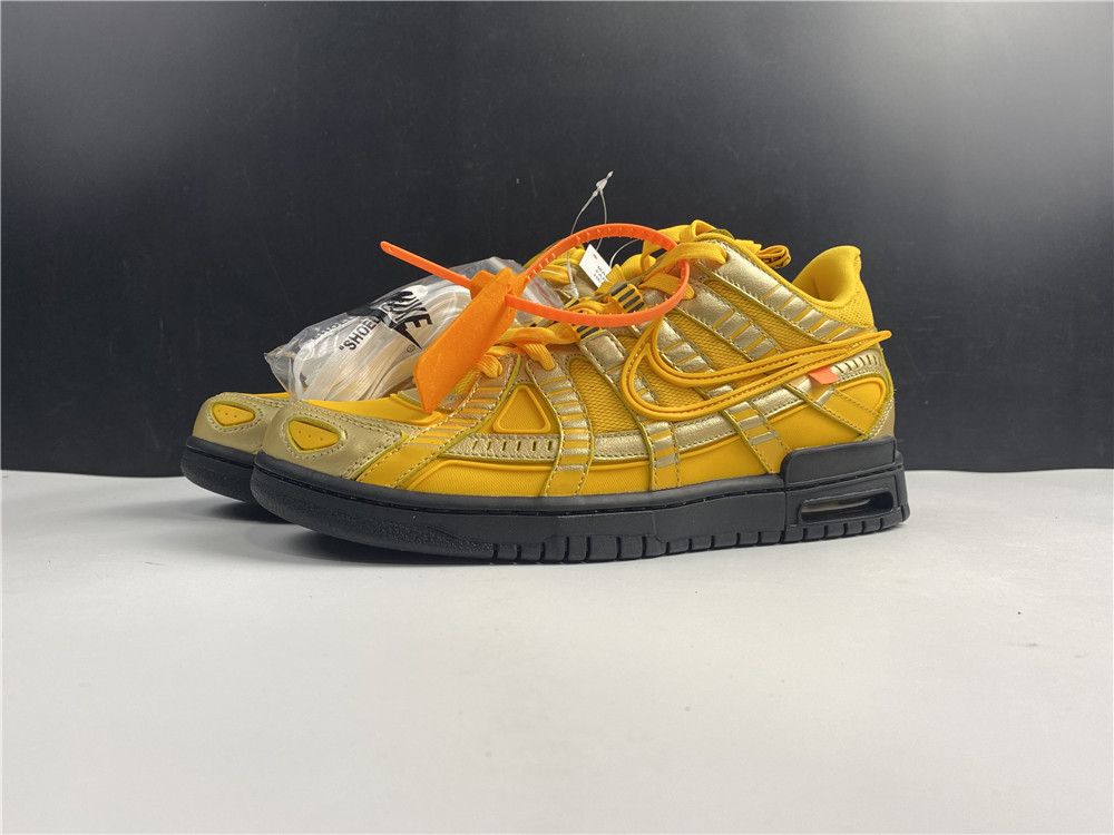 OFF-WHITE x Nike Air Rubber Dunk  University Gold CU6015-100
