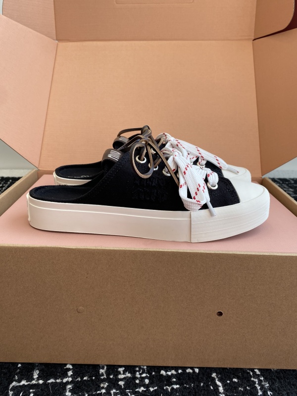 Black Washed Denim Sneakers