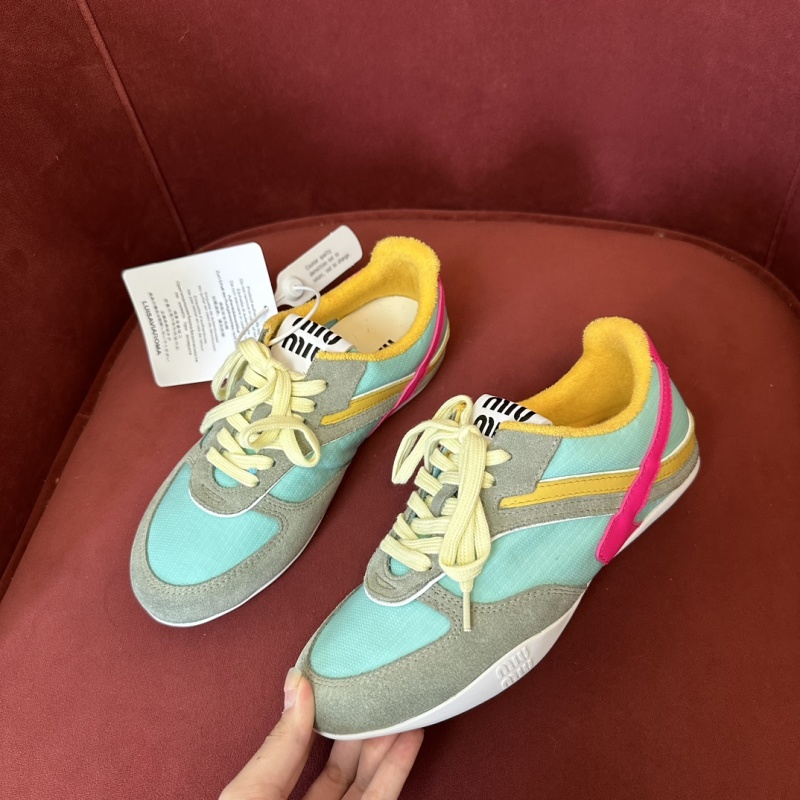 MIU MIU Gymnasium Technical Fabric Suede