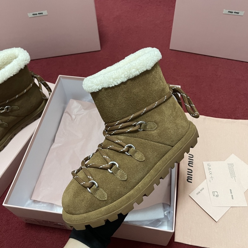 MIU MIU SUEDE ANKLE BOOTS